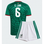 Mexico Erik Lira #6 Replika Hjemmedrakt Barn VM 2026 Kortermet (+ bukser)