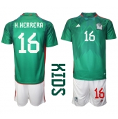 Mexico Hector Herrera #16 Replika Hjemmedrakt Barn VM 2022 Kortermet (+ bukser)