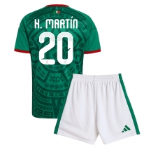 Mexico Henry Martin #20 Replika Hjemmedrakt Barn VM 2026 Kortermet (+ bukser)