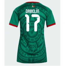 Mexico Orbelin Pineda #17 Replika Hjemmedrakt Dame VM 2026 Kortermet