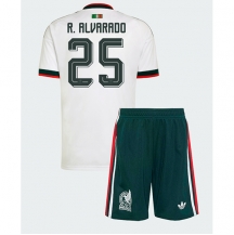 Mexico Roberto Alvarado #25 Replika Bortedrakt Barn VM 2026 Kortermet (+ bukser)