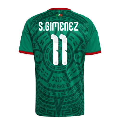 Mexico Santiago Gimenez #11 Replika Hjemmedrakt VM 2026 Kortermet Mexico Santiago Gimenez #11 Replika Hjemmedrakt VM 2026 Kortermet