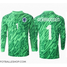 Nederland Bart Verbruggen #1 Keeper Replika Hjemmedrakt EM 2024 Langermet