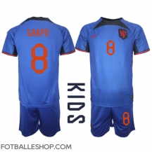 Nederland Cody Gakpo #8 Replika Bortedrakt Barn VM 2022 Kortermet (+ bukser)