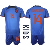 Nederland Davy Klaassen #14 Replika Bortedrakt Barn VM 2022 Kortermet (+ bukser)