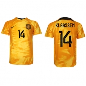 Nederland Davy Klaassen #14 Replika Hjemmedrakt VM 2022 Kortermet