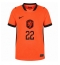 Nederland Denzel Dumfries #22 Replika Hjemmedrakt Dame VM 2026 Kortermet