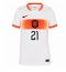 Nederland Frenkie de Jong #21 Replika Bortedrakt Dame VM 2026 Kortermet
