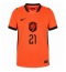 Nederland Frenkie de Jong #21 Replika Hjemmedrakt Dame VM 2026 Kortermet