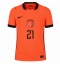 Nederland Frenkie de Jong #21 Replika Hjemmedrakt VM 2026 Kortermet Nederland Frenkie de Jong #21 Replika Hjemmedrakt VM 2026 Kortermet