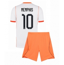 Nederland Memphis Depay #10 Replika Bortedrakt Barn VM 2026 Kortermet (+ bukser)