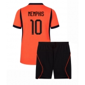 Nederland Memphis Depay #10 Replika Hjemmedrakt Barn VM 2026 Kortermet (+ bukser)