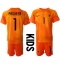 Nederland Remko Pasveer #1 Keeper Replika Bortedrakt Barn VM 2022 Kortermet (+ bukser)