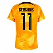 Nederland Steven Berghuis #11 Replika Hjemmedrakt VM 2022 Kortermet
