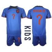 Nederland Steven Bergwijn #7 Replika Bortedrakt Barn VM 2022 Kortermet (+ bukser)