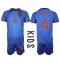 Nederland Virgil van Dijk #4 Replika Bortedrakt Barn VM 2022 Kortermet (+ bukser)