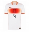 Nederland Virgil van Dijk #4 Replika Bortedrakt VM 2026 Kortermet Nederland Virgil van Dijk #4 Replika Bortedrakt VM 2026 Kortermet