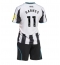 Newcastle United Harvey Barnes #11 Replika Hjemmedrakt Barn 2025-26 Kortermet (+ bukser)
