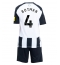 Newcastle United Sven Botman #4 Replika Hjemmedrakt Barn 2024-25 Kortermet (+ bukser)