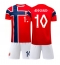 Norge Martin Odegaard #10 Replika Hjemmedrakt Barn VM 2026 Kortermet (+ bukser)