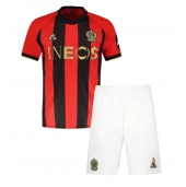 OGC Nice Replika Hjemmedrakt Barn 2024-25 Kortermet (+ bukser)