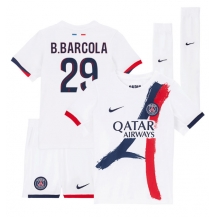 Paris Saint-Germain Bradley Barcola #29 Replika Bortedrakt Barn 2025-26 Kortermet (+ bukser)