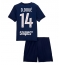 Paris Saint-Germain Desire Doue #14 Replika Hjemmedrakt Barn 2025-26 Kortermet (+ bukser)