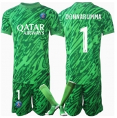 Paris Saint-Germain Gianluigi Donnarumma #1 Keeper Replika Hjemmedrakt Barn 2024-25 Kortermet (+ bukser)