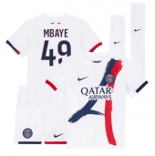 Paris Saint-Germain Ibrahim Mbaye #49 Replika Bortedrakt Barn 2025-26 Kortermet (+ bukser)