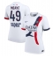 Paris Saint-Germain Ibrahim Mbaye #49 Replika Bortedrakt Dame 2025-26 Kortermet
