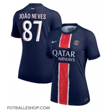 Paris Saint-Germain Joao Neves #87 Replika Hjemmedrakt Dame 2024-25 Kortermet