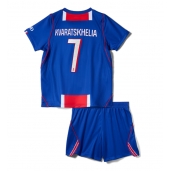 Paris Saint-Germain Khvicha Kvaratskhelia #7 Replika Hjemmedrakt Barn 2026-27 Kortermet (+ bukser)