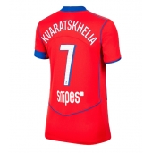 Paris Saint-Germain Khvicha Kvaratskhelia #7 Replika Tredjedrakt Dame 2025-26 Kortermet