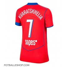 Paris Saint-Germain Khvicha Kvaratskhelia #7 Replika Tredjedrakt Dame 2025-26 Kortermet