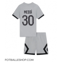 Paris Saint-Germain Lionel Messi #30 Replika Bortedrakt Barn 2022-23 Kortermet (+ bukser)
