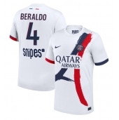 Paris Saint-Germain Lucas Beraldo #4 Replika Bortedrakt 2025-26 Kortermet