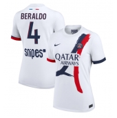 Paris Saint-Germain Lucas Beraldo #4 Replika Bortedrakt Dame 2025-26 Kortermet