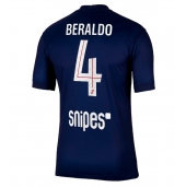 Paris Saint-Germain Lucas Beraldo #4 Replika Hjemmedrakt 2025-26 Kortermet