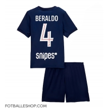 Paris Saint-Germain Lucas Beraldo #4 Replika Hjemmedrakt Barn 2025-26 Kortermet (+ bukser)