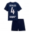 Paris Saint-Germain Lucas Beraldo #4 Replika Hjemmedrakt Barn 2025-26 Kortermet (+ bukser)
