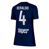 Paris Saint-Germain Lucas Beraldo #4 Replika Hjemmedrakt Dame 2025-26 Kortermet