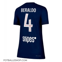 Paris Saint-Germain Lucas Beraldo #4 Replika Hjemmedrakt Dame 2025-26 Kortermet