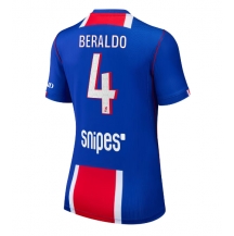 Paris Saint-Germain Lucas Beraldo #4 Replika Hjemmedrakt Dame 2026-27 Kortermet
