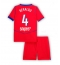 Paris Saint-Germain Lucas Beraldo #4 Replika Tredjedrakt Barn 2025-26 Kortermet (+ bukser)