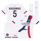 Paris Saint-Germain Marquinhos #5 Replika Bortedrakt Barn 2025-26 Kortermet (+ bukser)