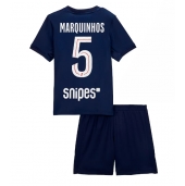 Paris Saint-Germain Marquinhos #5 Replika Hjemmedrakt Barn 2025-26 Kortermet (+ bukser)