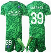 Paris Saint-Germain Matvei Safonov #39 Keeper Replika Hjemmedrakt Barn 2024-25 Kortermet (+ bukser)