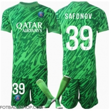 Paris Saint-Germain Matvei Safonov #39 Keeper Replika Hjemmedrakt Barn 2024-25 Kortermet (+ bukser)