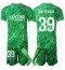 Paris Saint-Germain Matvei Safonov #39 Keeper Replika Hjemmedrakt Barn 2024-25 Kortermet (+ bukser)