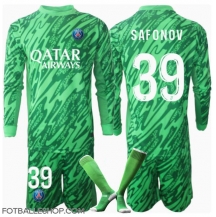 Paris Saint-Germain Matvei Safonov #39 Keeper Replika Hjemmedrakt Barn 2024-25 Langermet (+ bukser)
